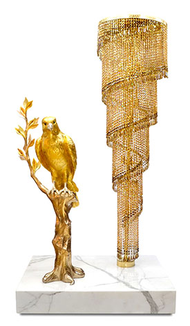 KADDOUR Crystal Chandelier floor Lamp | Natalis - Emozioni d'Arte