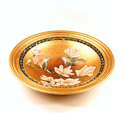 Plate with a unique design AGALMA | Natalis - Emozioni d'Arte