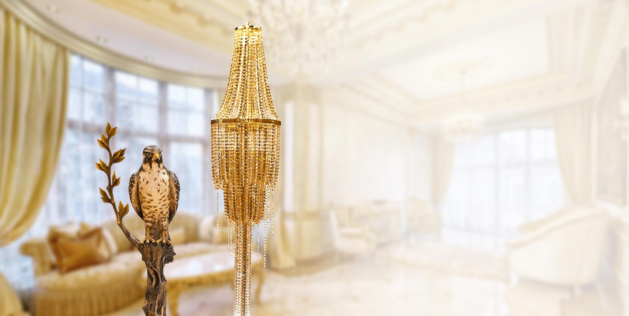 Crystal Chandelier floor Lamp ABDELKADER | Natalis - Emozioni d'Arte