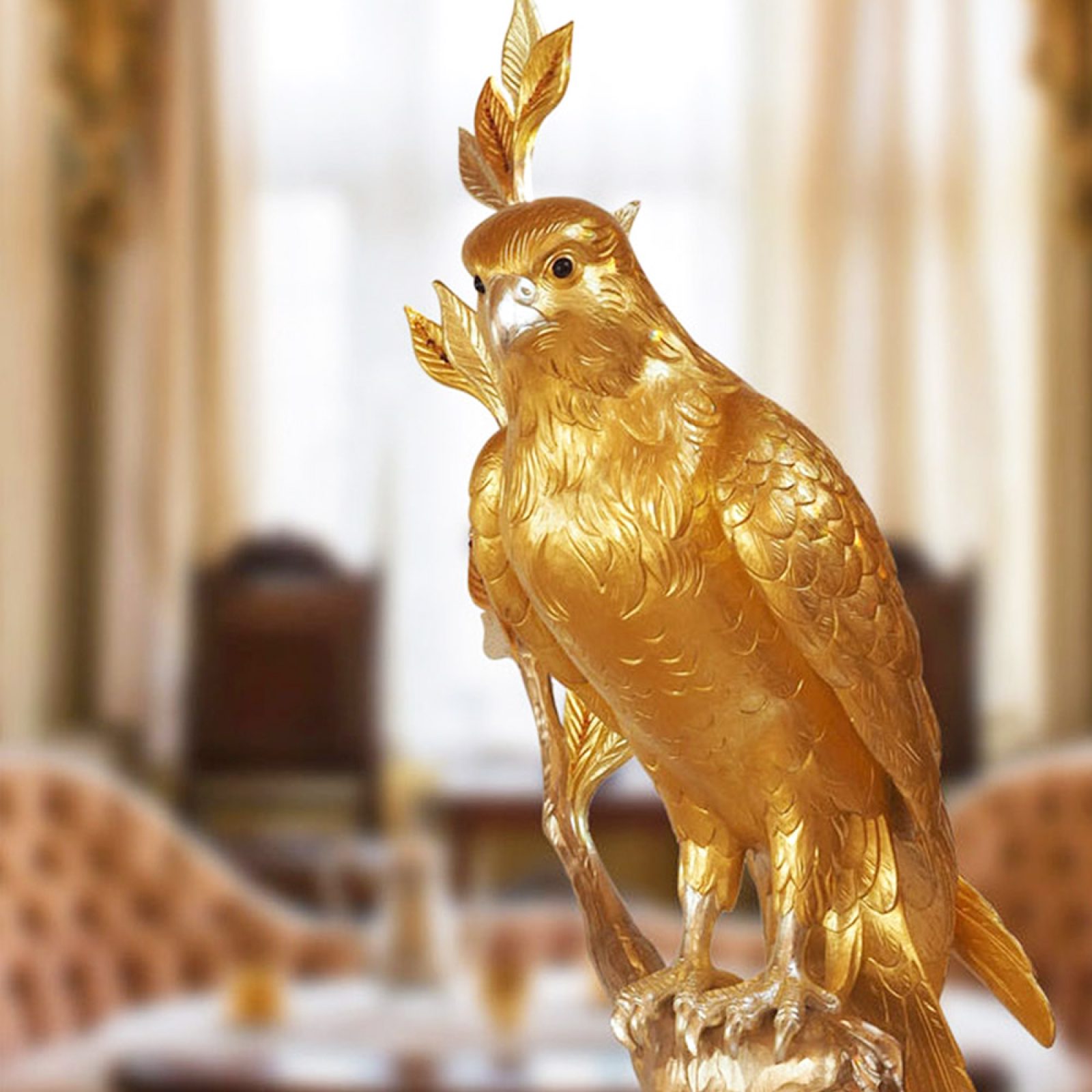 Kaddour - Wooden sculpture of Falcon | Natalis Luxus